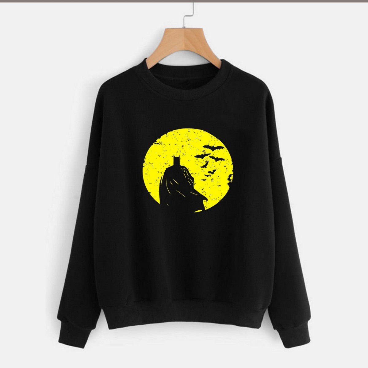 Batman Printed Fleece Full Sleeves Pull Over Sweatshirt For Men And Women - DENIMS - Hoodie & Sweatshirt - 