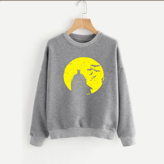 Batman Printed Fleece Full Sleeves Pull Over Sweatshirt For Men And Women - DENIMS - Hoodie & Sweatshirt - 