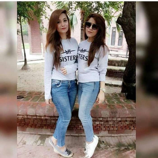 Bff Sisters Sweatshirt - DENIMS - Hoodies & Sweatshirts - 