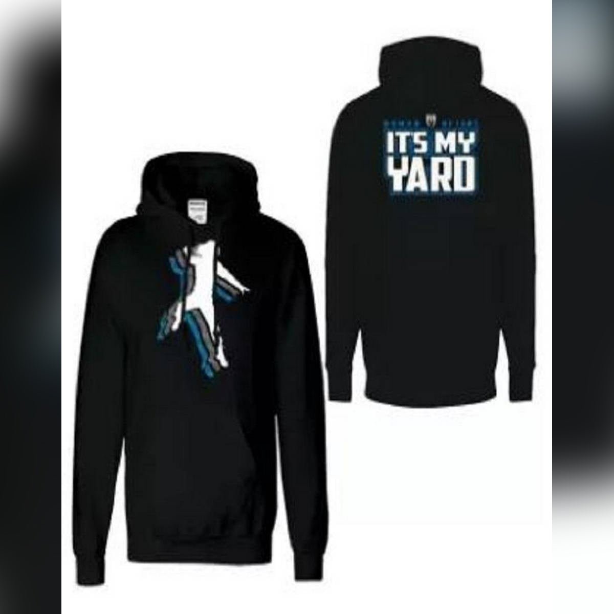 Black Cotton Plain Hoody Printed Mens Hoodie - DENIMS - Hoodie & Sweatshirt - 