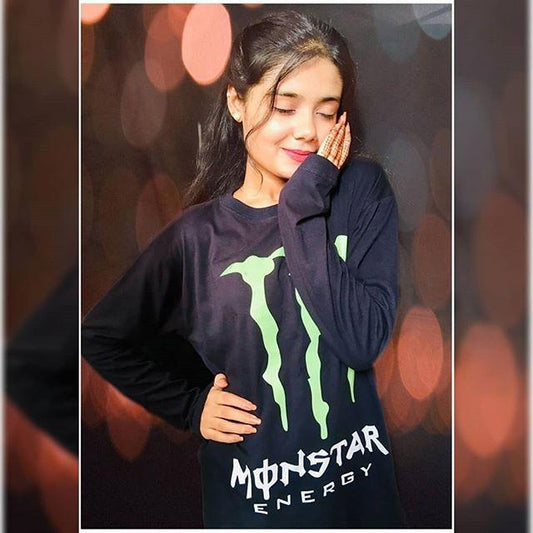 Black Energy Cotton Printed T - shirt For Womens - DENIMS - Tops & T - Shirts - 