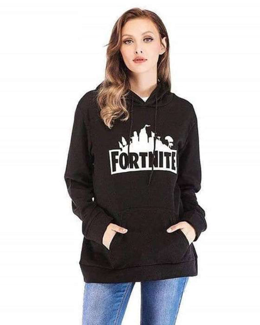 BLACK FORTNITE HOODIE FOR womens - DENIMS - Hoodies & Sweatshirts - 