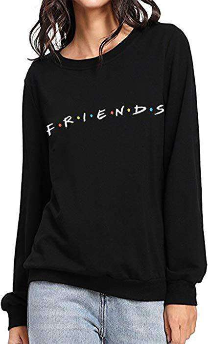 Black friends sweat shirt for womens - DENIMS - Hoodies & Sweatshirts - 