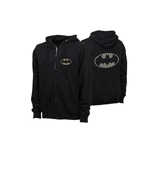 Black Front and back printed bat zipper for womens both - DENIMS - Hoodies & Sweatshirts - 