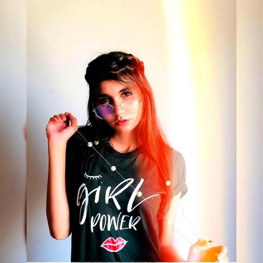 Black Girl Power New Cotton Printed T - shirt For Womens - DENIMS - Tops & T - Shirts - 