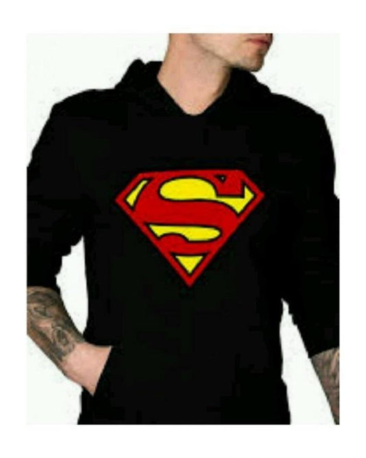 Black Hoody Supermen Hoody For Mens Fit Hoodie Mens - DENIMS - Hoodie & Sweatshirt - 