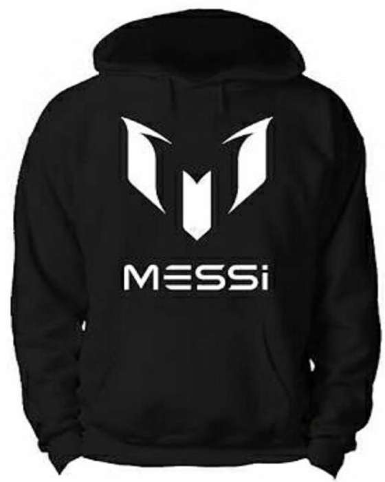 Black Messi Hoodie for womens both - DENIMS - Hoodies & Sweatshirts - 