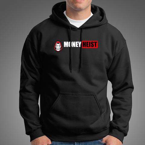 Black Money Heist Fleece Winter hoodie for Men - DENIMS - Hoodie & Sweatshirt - 