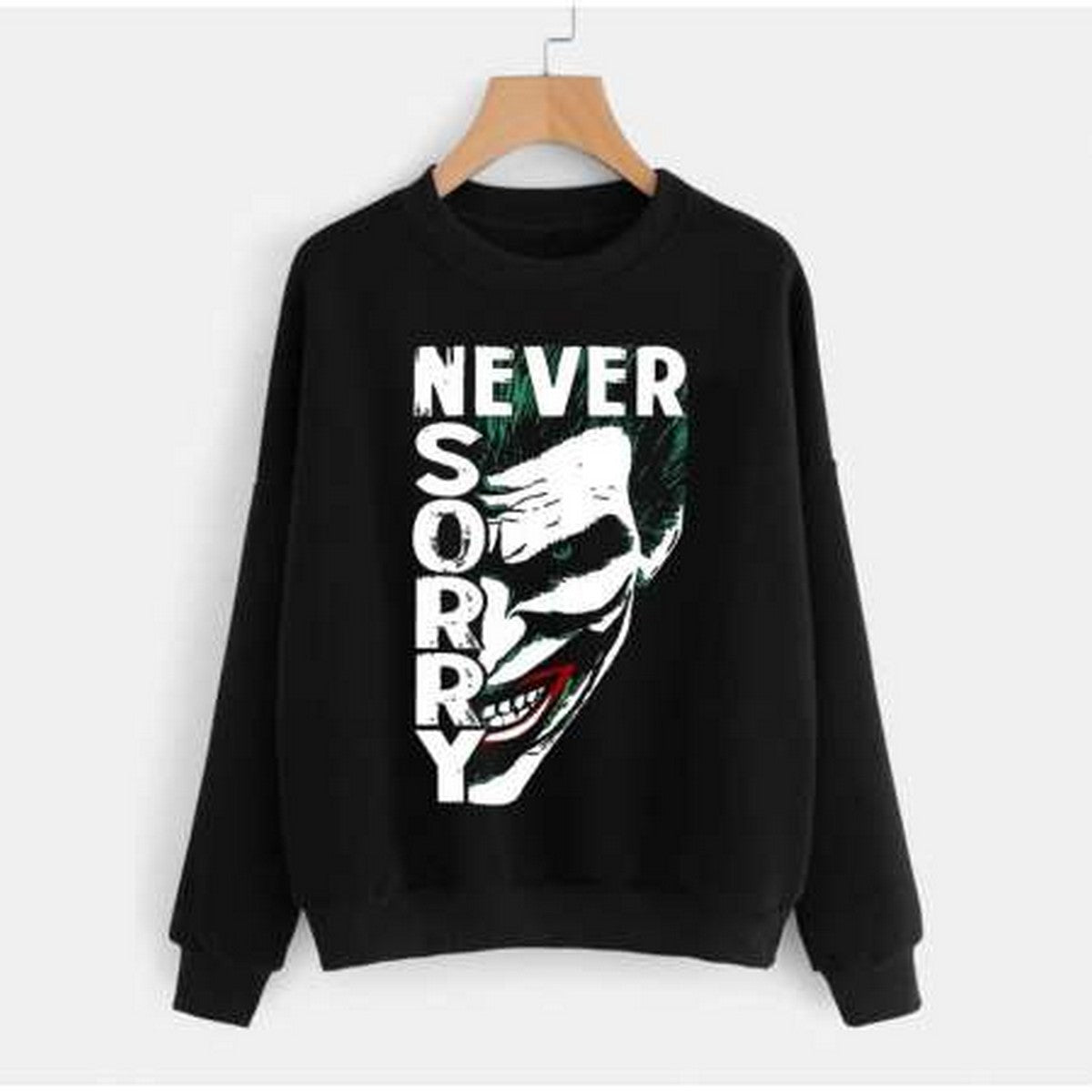 Black New Style Joker Printed Winter Sweatshirt For Men - DENIMS - Hoodie & Sweatshirt - 