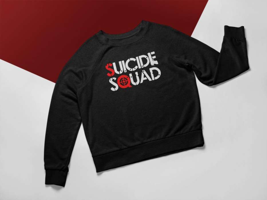 Black SUICIDE SQUAD sweat shirt for womens - DENIMS - Hoodies & Sweatshirts - 