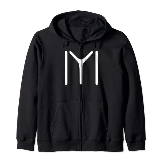 Black winter Ertugral Hoodie for men - DENIMS - Hoodie & Sweatshirt - 