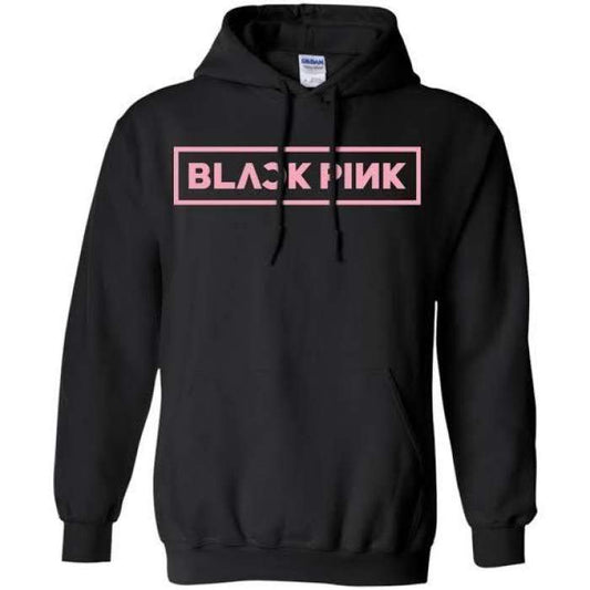 BlackPink Fleece Hoodie For Women Black Color - DENIMS - Hoodies & Sweatshirts - 