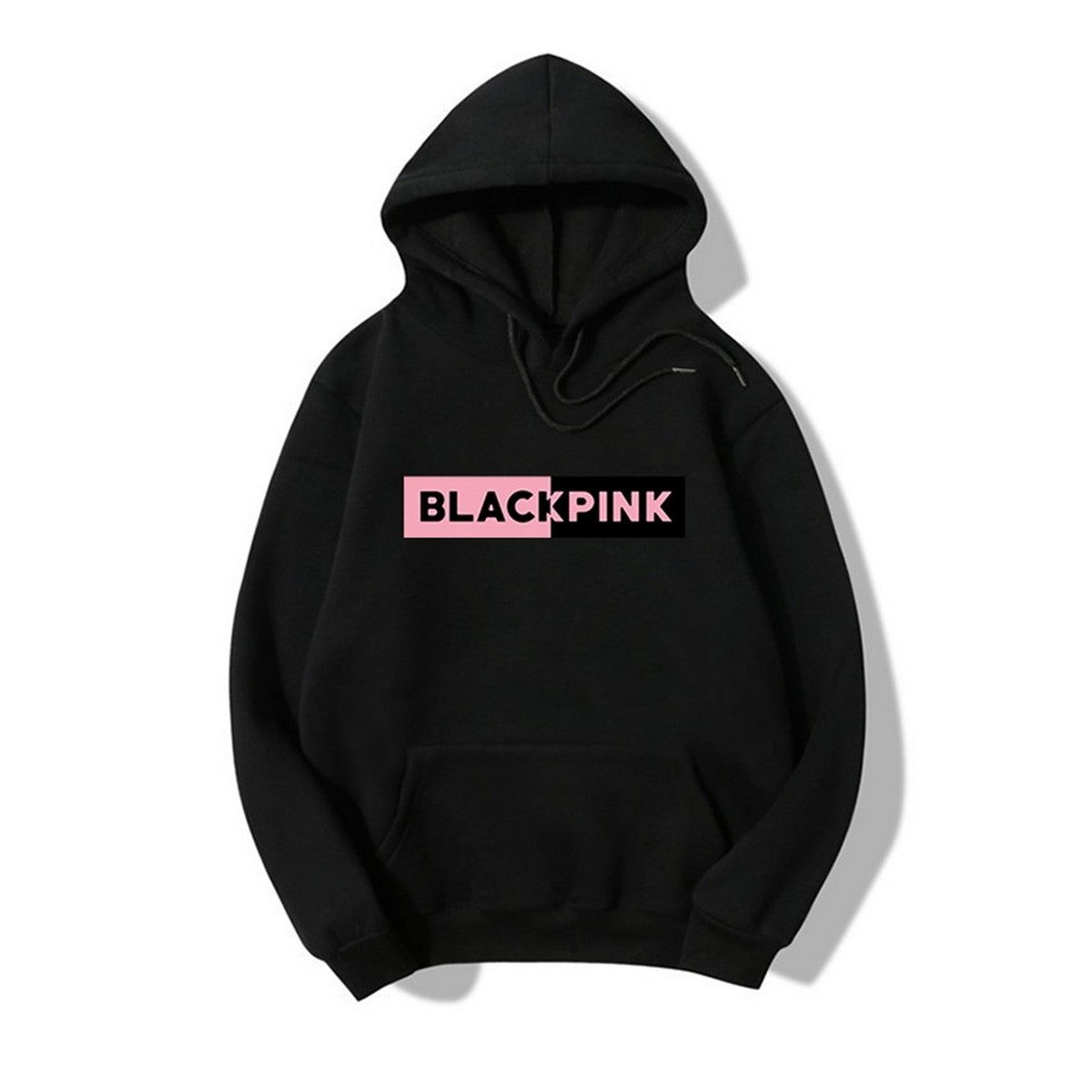 Blackpink Printed Fleece Full Sleeves Pull Over Hoodie For Women - DENIMS - Hoodies & Sweatshirts - 