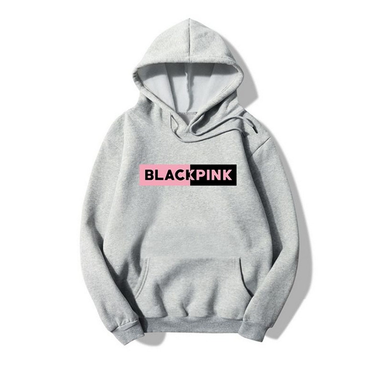 Blackpink Printed Fleece Full Sleeves Pull Over Hoodie For Women - DENIMS - Hoodies & Sweatshirts - 