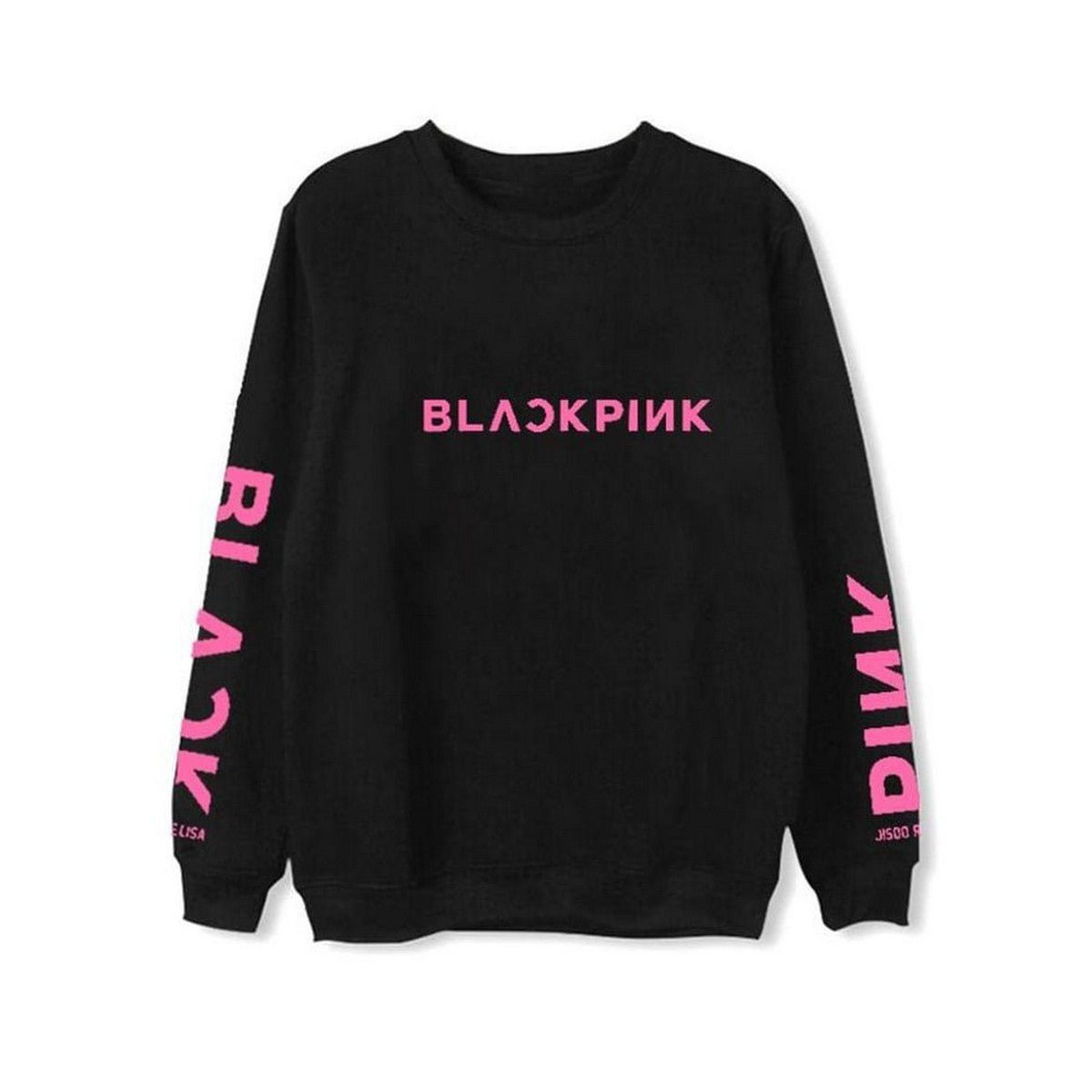 Blackpink Printed Fleece Full Sleeves Pull Over Sweatshirt For Women - DENIMS - Hoodies & Sweatshirts - 