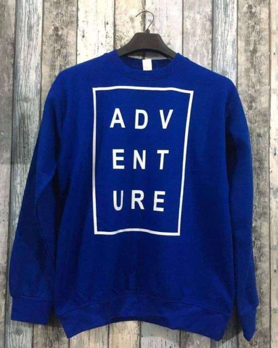 Blue Adventure Printed Sweat Shirt For womens - DENIMS - Hoodies & Sweatshirts - 