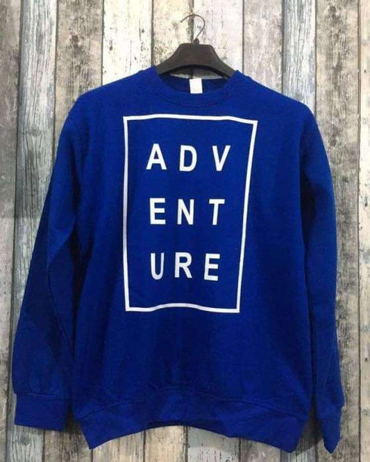Blue Adventure Printed Sweat Shirt For womens - DENIMS - Hoodies & Sweatshirts - 
