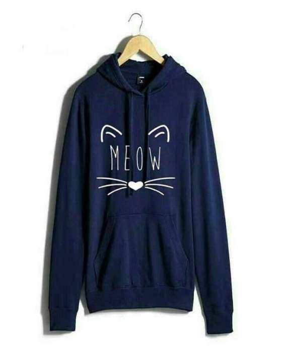 blue meow export quality hoodie for women - DENIMS - Hoodies & Sweatshirts - 