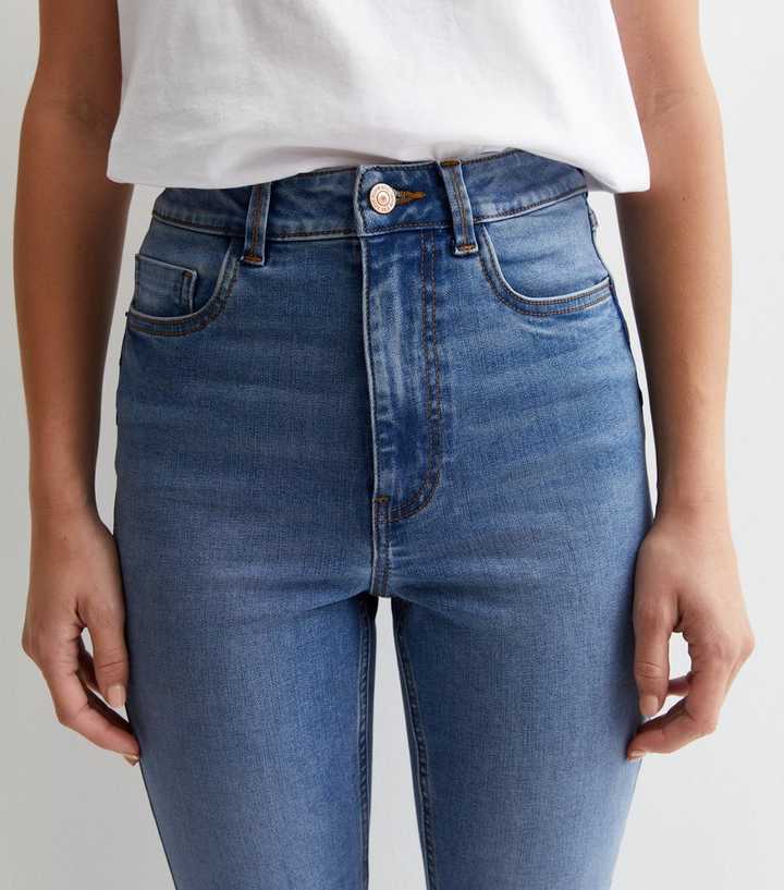 Blue Mid Wash Lift & Shape Jinna Skinny Jeans - DENIMS - Jeans - 