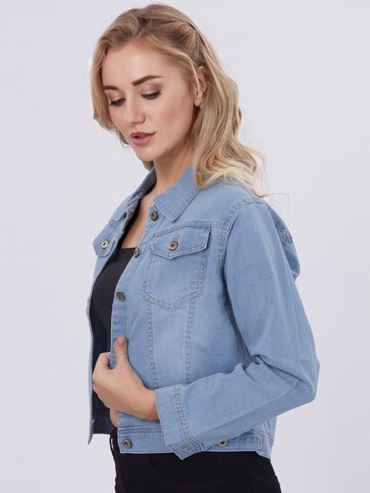 Blum Denim Lightweight Crop Denim Jacket By HB - DENIMS - Denim Jackets - 