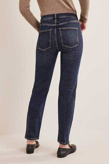 Boden Blue Mid Rise Cigarette Jeans - DENIMS - Jeggings & Leggings - 