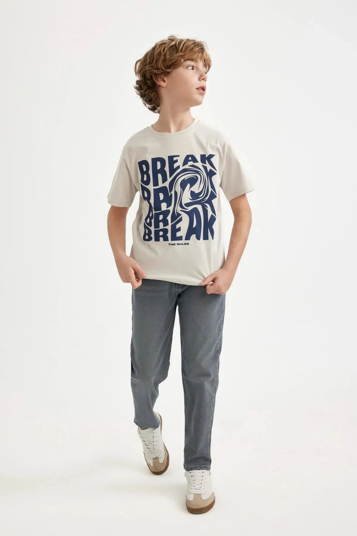 Boy's Balloon Fit Straight Leg Jean Trousers - DENIMS - Boys Jeans - 