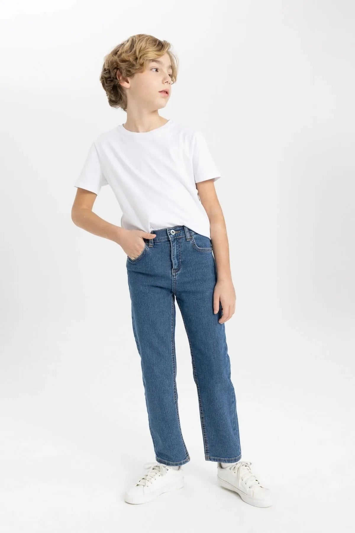 Boy's Loose Fit Standard Leg Jean Trousers - DENIMS - Boys Jeans - 