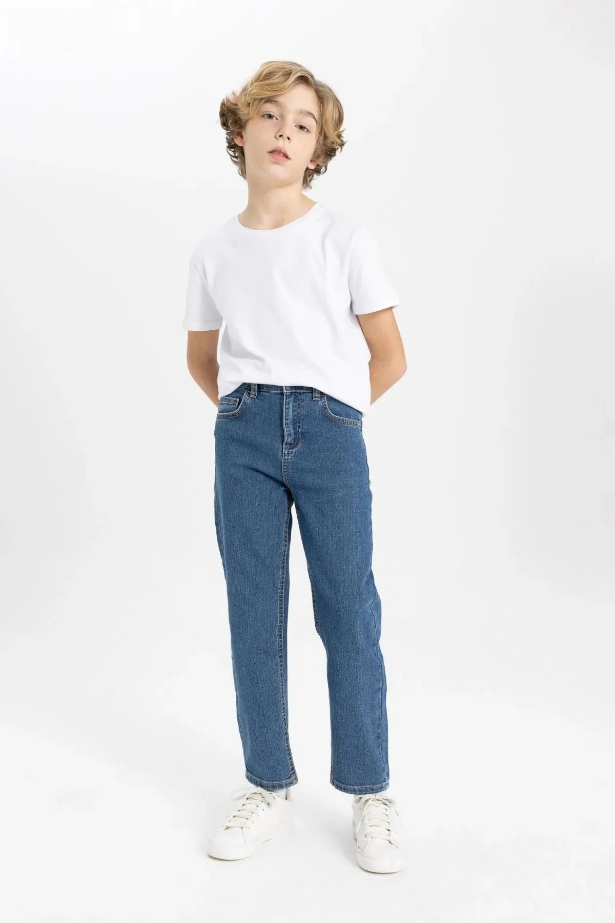 Boy's Loose Fit Standard Leg Jean Trousers - DENIMS - Boys Jeans - 