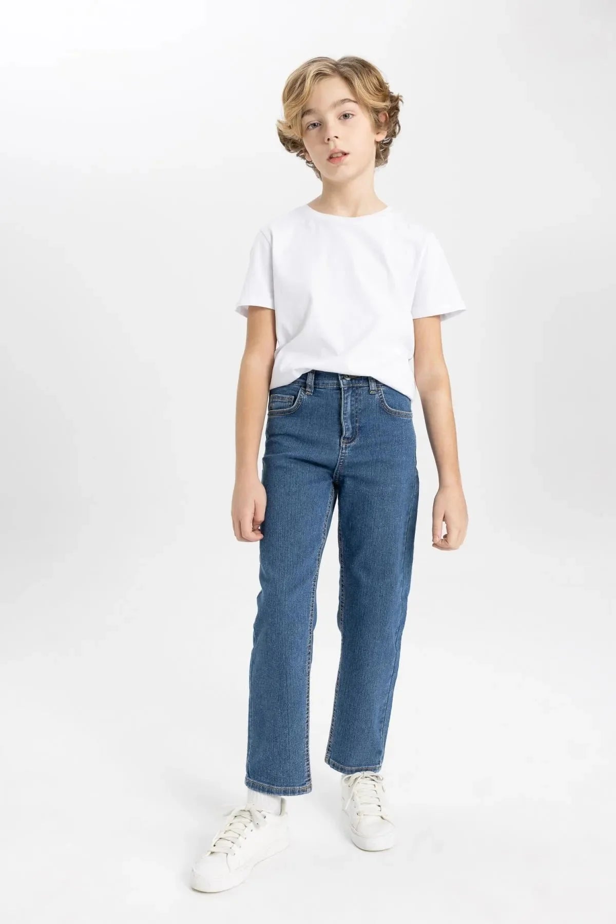 Boy's Loose Fit Standard Leg Jean Trousers - DENIMS - Boys Jeans - 