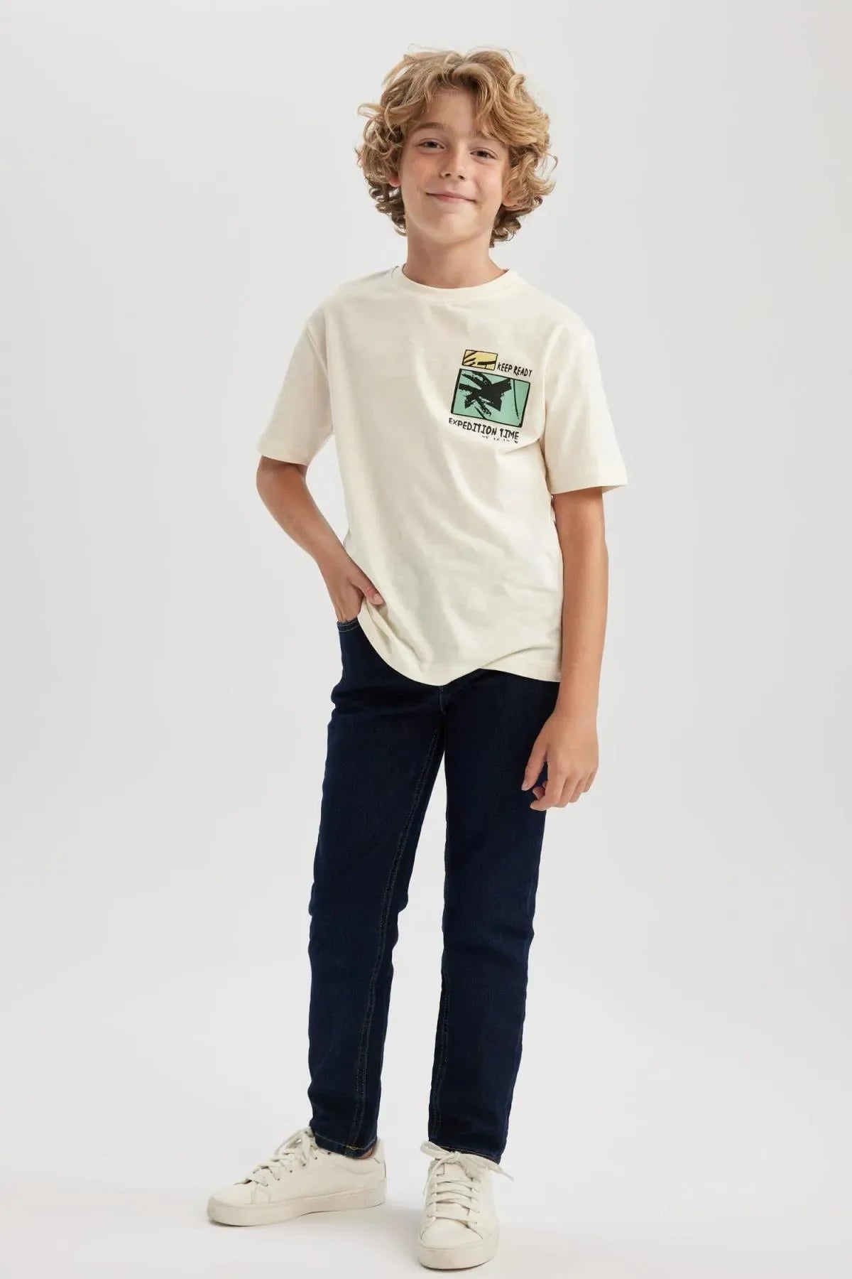 Boy's Slim Fit Skinny Leg Jeans School Trousers - DENIMS - Boys Jeans - 