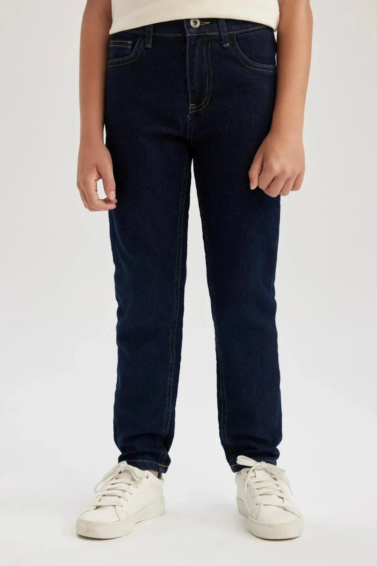 Boy's Slim Fit Skinny Leg Jeans School Trousers - DENIMS - Boys Jeans - 