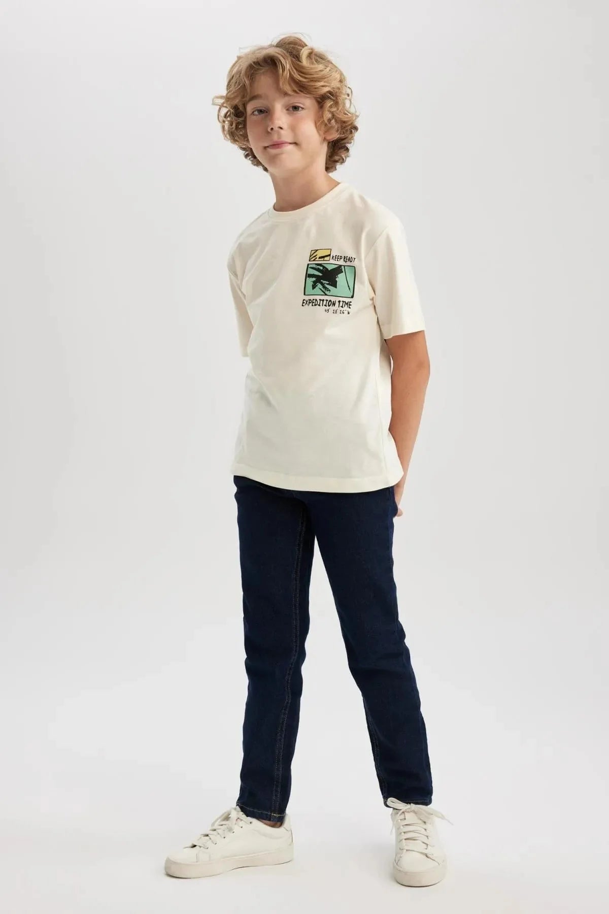 Boy's Slim Fit Skinny Leg Jeans School Trousers - DENIMS - Boys Jeans - 