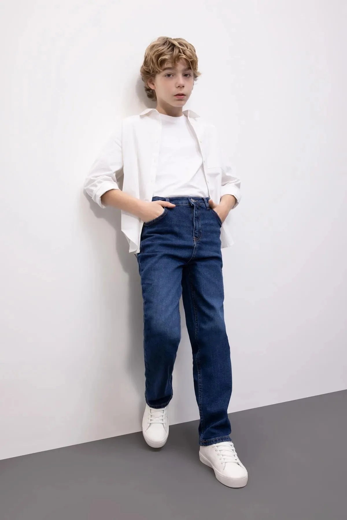 Boy's Straight Fit Straight Leg Jeans - DENIMS - Boys Jeans - 