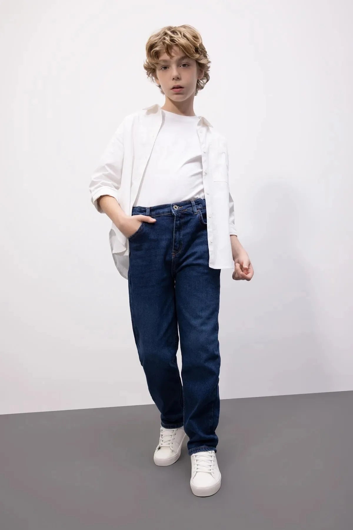 Boy's Straight Fit Straight Leg Jeans - DENIMS - Boys Jeans - 