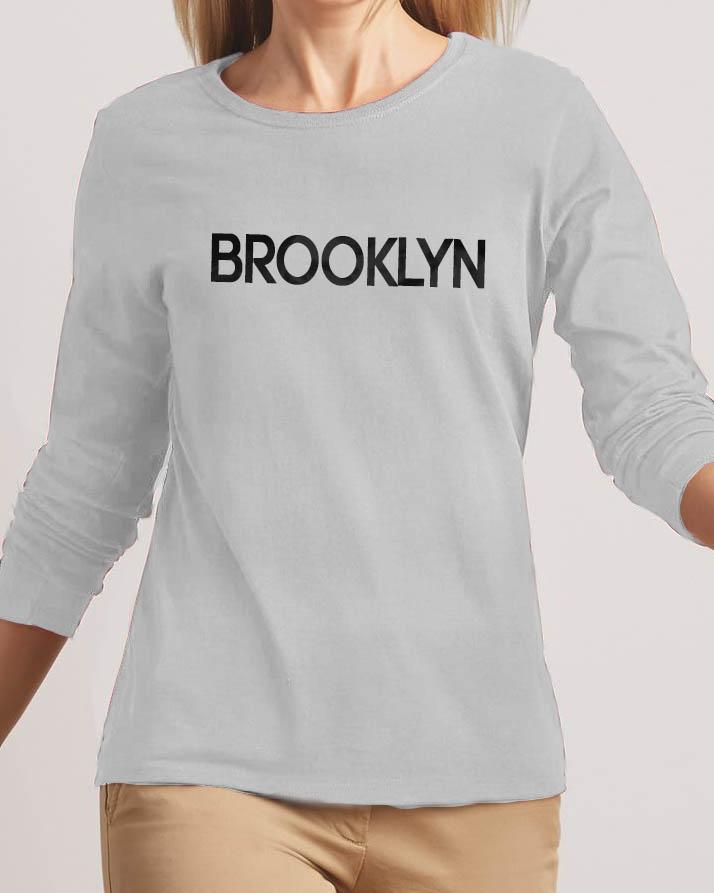 Brooklyn New Fashion Grey High Graphic Round Neck T - shirt - DENIMS - Tops & T - Shirts - 