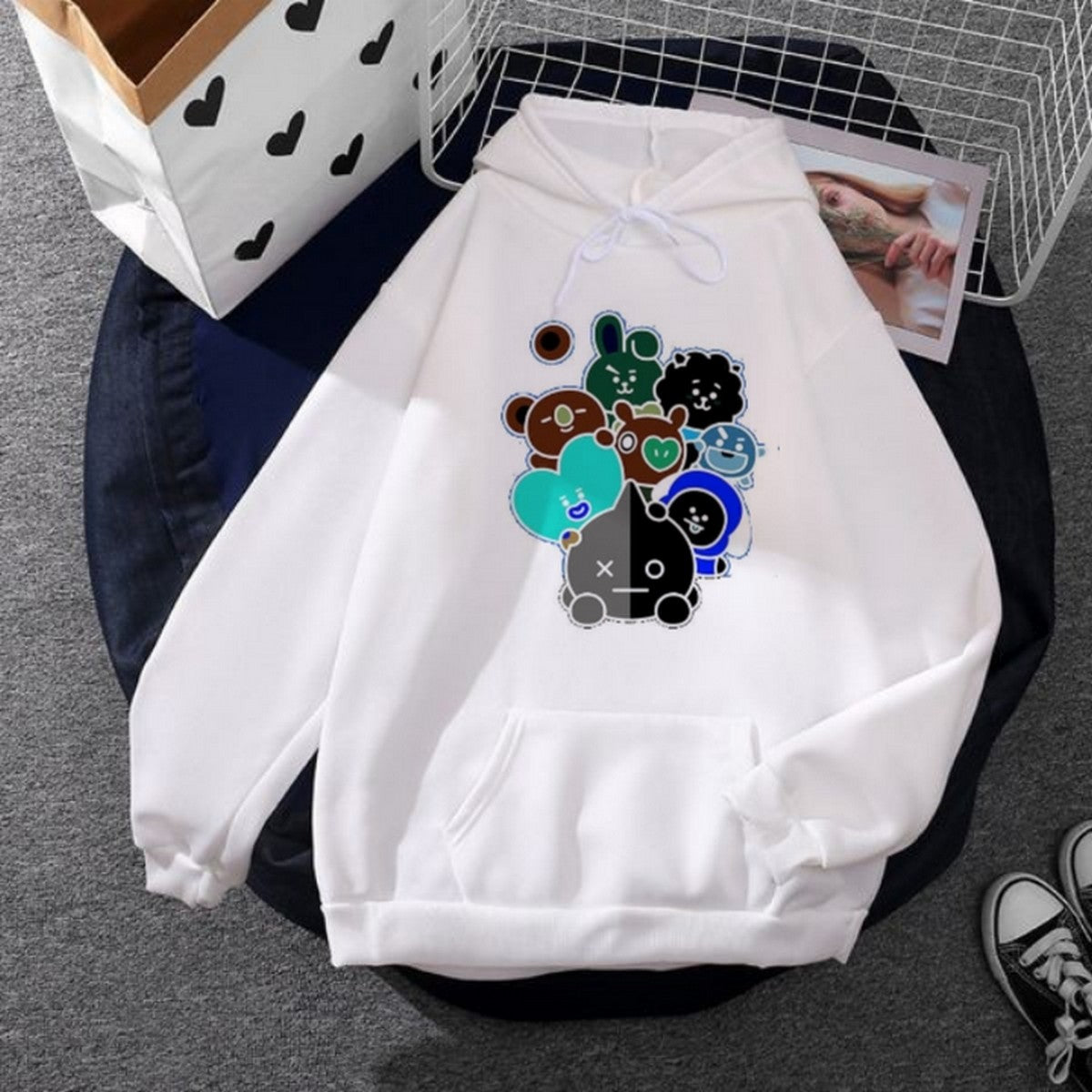 BT21 K - Pop BTS ARMY Hoodie Jacket Customized High Quality BTS Hoodie - DENIMS - Hoodies & Sweatshirts - 