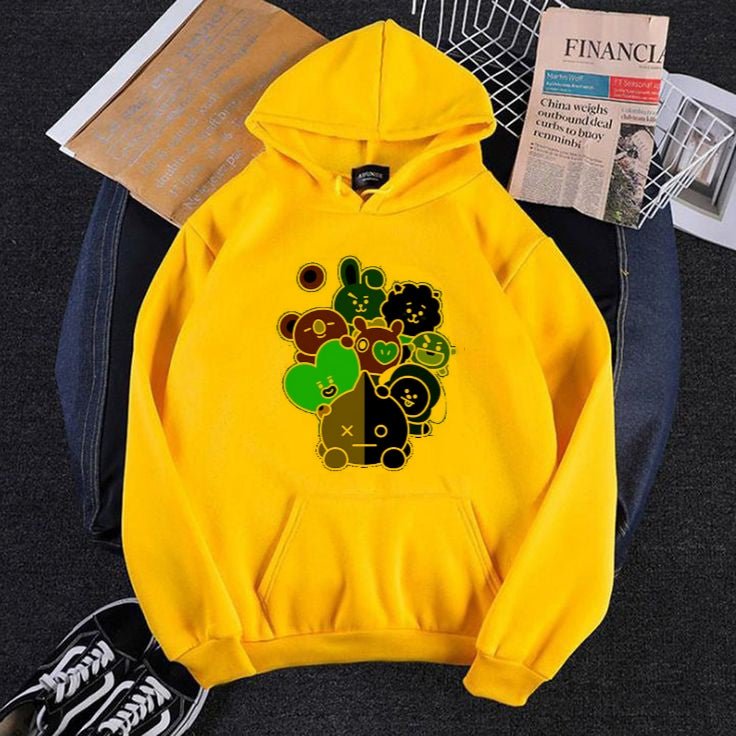 BT21 K - Pop BTS ARMY Hoodie Jacket Customized High Quality BTS Hoodie - DENIMS - Hoodies & Sweatshirts - 