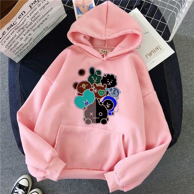BT21 K - Pop BTS ARMY Hoodie Jacket Customized High Quality BTS Hoodie - DENIMS - Hoodies & Sweatshirts - 