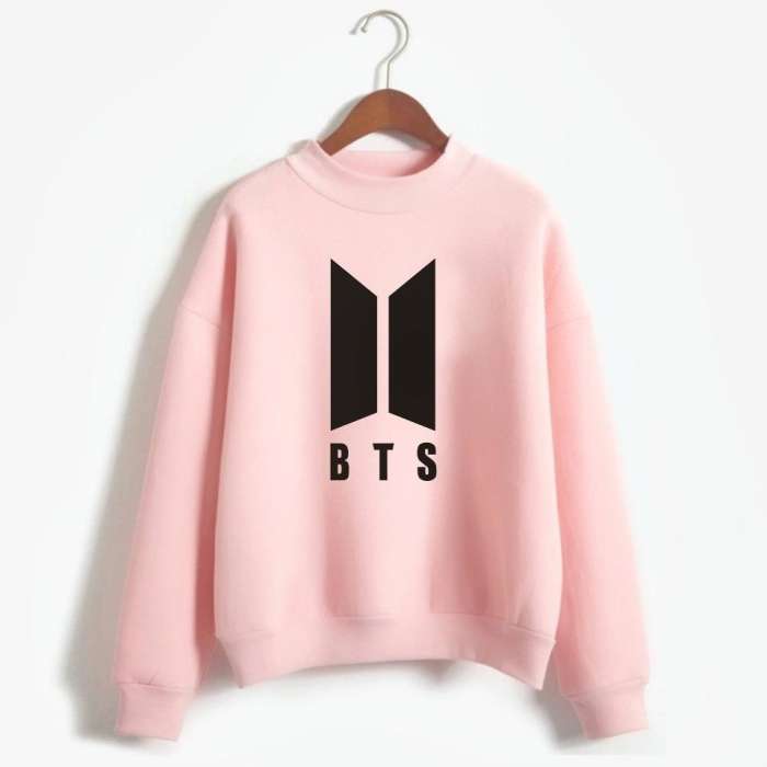 BTS Sweat Shirt For Women Pink - DENIMS - Hoodies & Sweatshirts - 