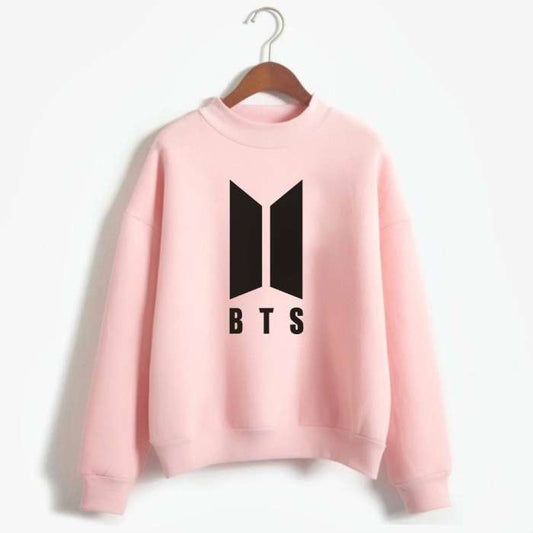 BTS Sweat Shirt For Women Pink - DENIMS - Hoodies & Sweatshirts - 