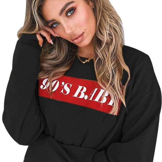 ABBY Fleece Cotton Printed Sweatshirts For womens 31