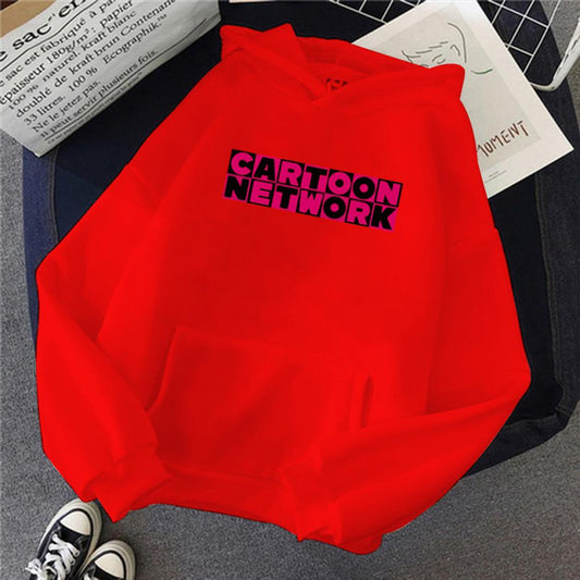 Cartoon Network Fleece Full Sleeves Pull Over Hoodie For Women - DENIMS - Hoodies & Sweatshirts - 