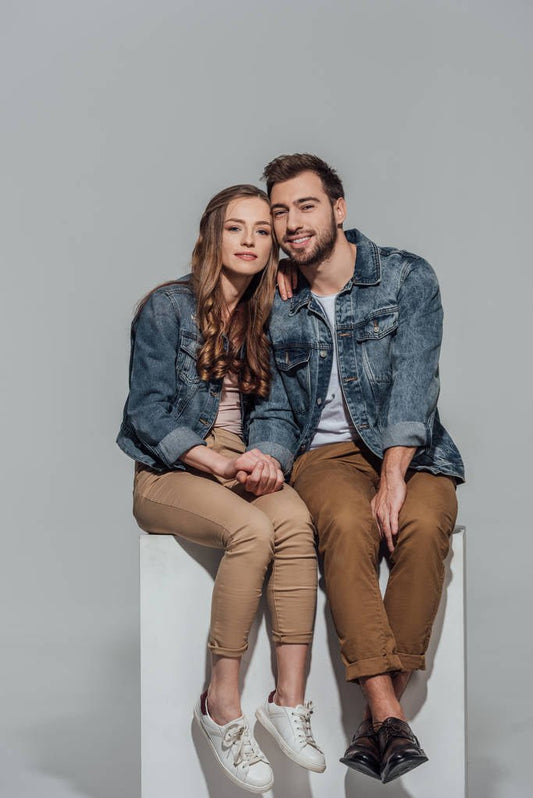 Couple Denim Jacket Blue - DENIMS - Denim Jackets - 