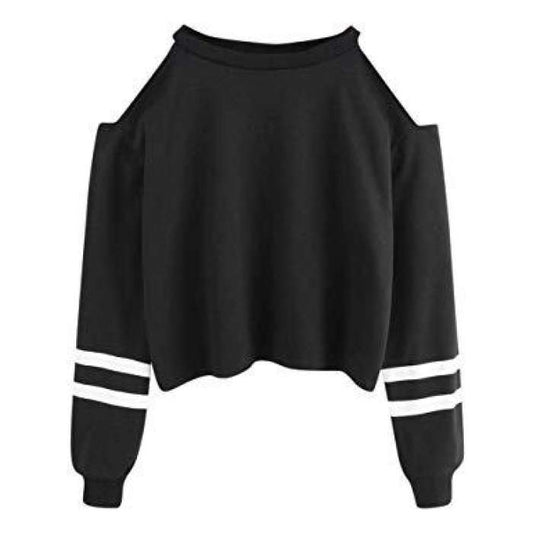 Crop Hoodie For Womens By 21 - DENIMS - Hoodies & Sweatshirts - 