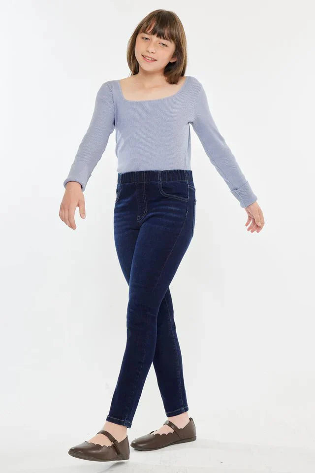 Crystal High Rise Ankle Skinny Kid Jeans - DENIMS - Girls Jeans - 