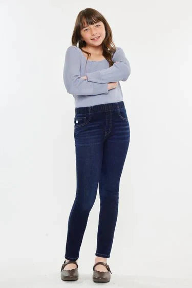 Crystal High Rise Ankle Skinny Kid Jeans - DENIMS - Girls Jeans - 