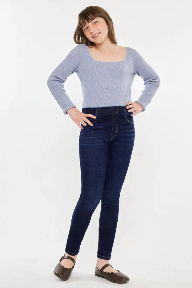 Crystal High Rise Ankle Skinny Kid Jeans - DENIMS - Girls Jeans - 