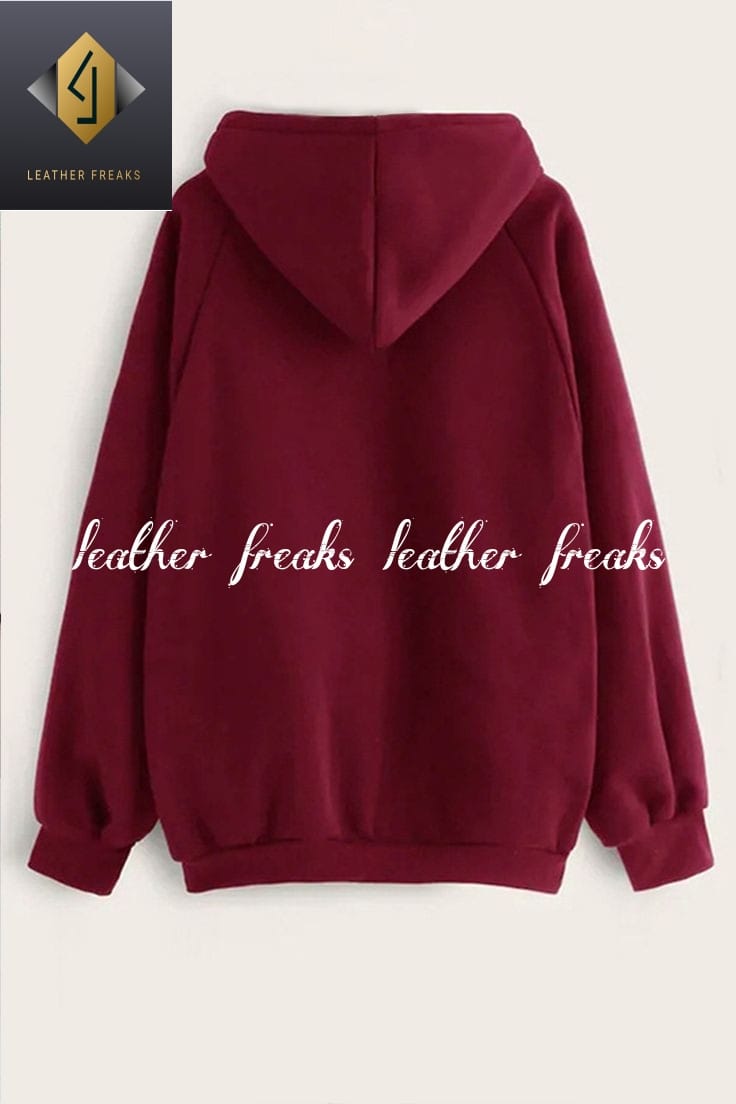 Do WHat Makes You Happy Printed Fleece Full Sleeves Pull Over Hoodie For Women - DENIMS - Hoodies & Sweatshirts - 