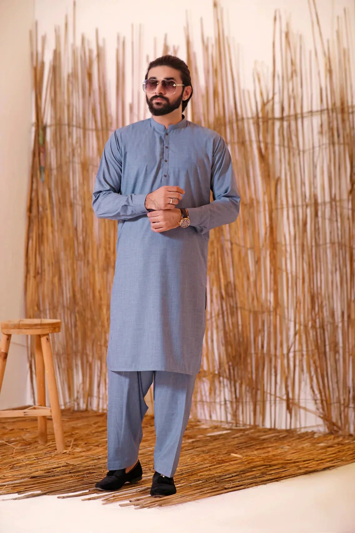 Elegant Shalwar Kameez in Stunning Tiffany Blue - DENIMS - Shalwar Kameez - 