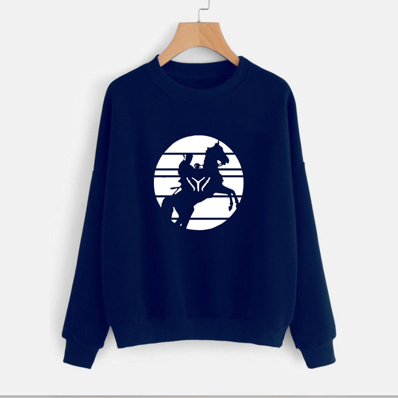 Ertugrul Fleece Full Sleeves Pull Over Sweatshirt For Men - DENIMS - Hoodie & Sweatshirt - 